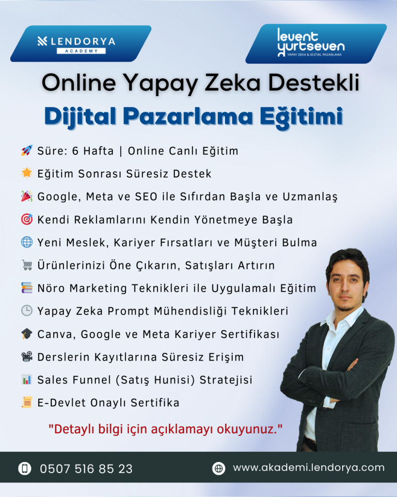 Yapay zeka dijital pazarlama eğitimi