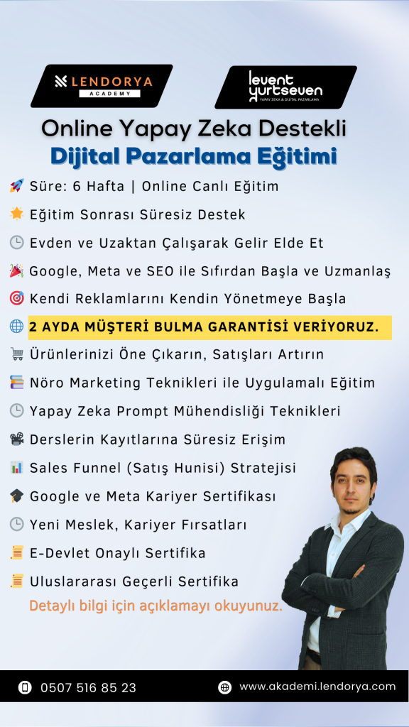 Yapay zeka online eğitim