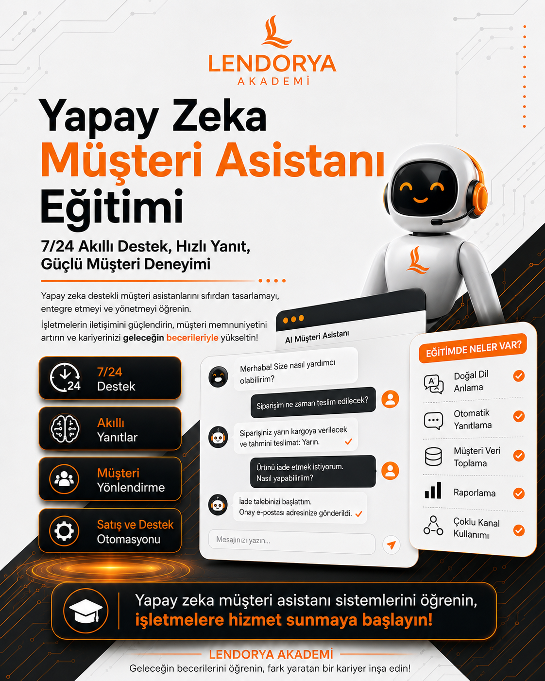 Yapay Zeka Müşteri Asistanı Eğitimi